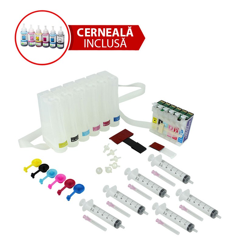 Ciss Epson Stylus Photo 1400 fara cerneala - imagine 3